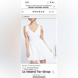 white romper pacsun